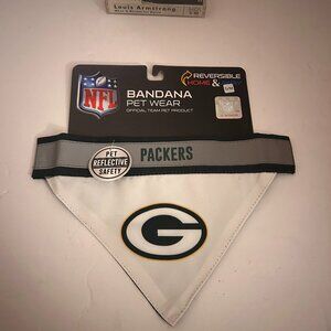 Green Bay Packers NFL Dog Bandana | Reversible Reflective Pet Wear | New